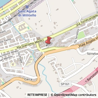 Mappa Via Michelangelo, 1, 98076 Sant'Agata di Militello, Messina (Sicilia)