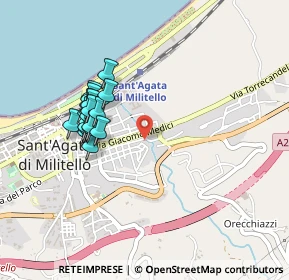 Mappa Via Emilia, 98076 Sant'Agata di Militello ME, Italia (0.4565)