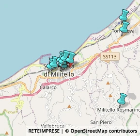 Mappa Via Emilia, 98076 Sant'Agata di Militello ME, Italia (1.5125)