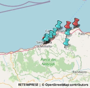 Mappa Via Emilia, 98076 Sant'Agata di Militello ME, Italia (11.96688)