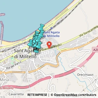 Mappa Via San Martino, 98076 Sant'Agata di Militello ME, Italia (0.3745)