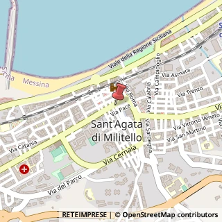Mappa Via G. Medici, 277, 98076 Sant'Agata di Militello, Messina (Sicilia)