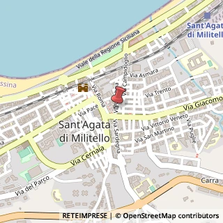 Mappa Via Calabria, 44, 98076 Sant'Agata di Militello, Messina (Sicilia)