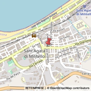 Mappa Via G. Medici, 152, 98076 Sant'Agata di Militello, Messina (Sicilia)