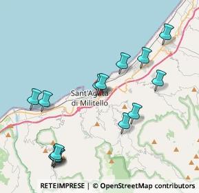 Mappa Via Giotto, 98076 Sant'Agata di Militello ME, Italia (4.855)