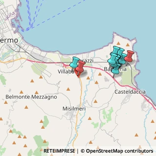 Mappa Via A. Alongi, 90036 Portella di Mare PA, Italia (4.04333)