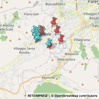 Mappa Via Esterna Lavanche, 90046 Monreale PA, Italia (1.54167)