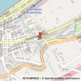 Mappa Via antonello da messina 1, 98076 Sant'Agata di Militello, Messina (Sicilia)