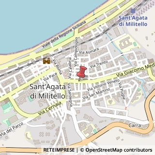 Mappa Via G. Medici, 173, 98076 Sant'Agata di Militello, Messina (Sicilia)