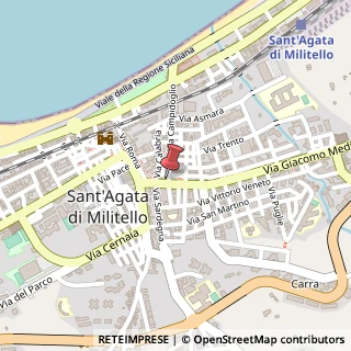 Mappa Largo Galilei, 2, 98076 Sant'Agata di Militello, Messina (Sicilia)