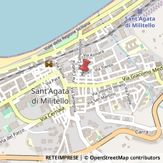 Mappa Via Oliveto I, 27, 98076 Sant'Agata di Militello, Messina (Sicilia)