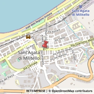 Mappa Centro Commerciale, Agorà, 98076 Sant'Agata di Militello, Messina (Sicilia)