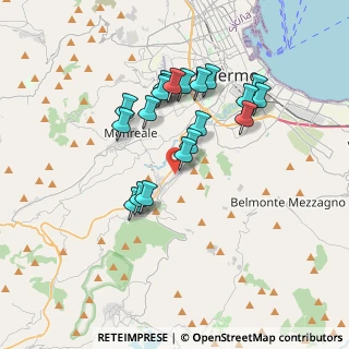 Mappa Via V.C.4, 90046 Monreale PA, Italia (3.5525)