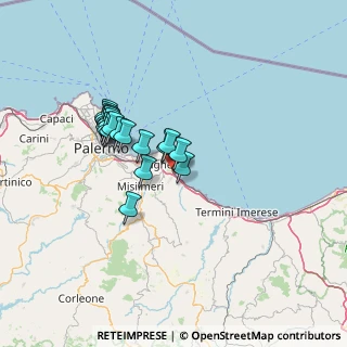Mappa Via Vincenzo Piraino, 90014 Casteldaccia PA, Italia (12.73579)