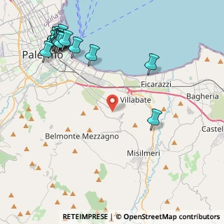 Mappa Via N. Domenico Evola, 90124 Palermo PA, Italia (6.6735)