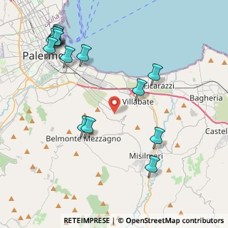 Mappa Via N. Domenico Evola, 90124 Palermo PA, Italia (5.65357)