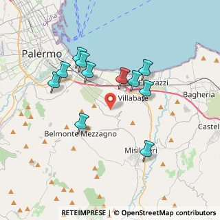 Mappa Via N. Domenico Evola, 90124 Palermo PA, Italia (3.85636)