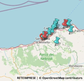 Mappa Via Catania, 98076 Sant'Agata di Militello ME, Italia (12.14091)