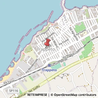Mappa Via Pola, 39, 90040 Trappeto, Palermo (Sicilia)