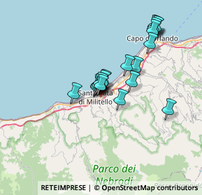 Mappa Via Roselli, 98076 Sant'Agata di Militello ME, Italia (6.1295)