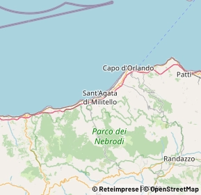 Mappa 98076 Sant Agata Di Militello ME, Italia (12.89611)