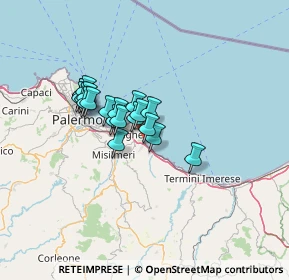 Mappa Contrada Fondachello, 90014 Casteldaccia PA, Italia (10.5295)