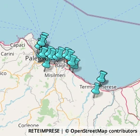 Mappa Contrada Fondachello, 90014 Casteldaccia PA, Italia (12.04474)