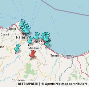 Mappa Contrada Fondachello, 90014 Casteldaccia PA, Italia (13.12)