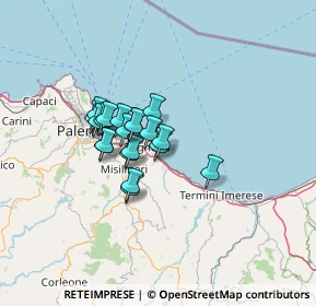 Mappa Contrada Fondachello, 90014 Casteldaccia PA, Italia (9.86)