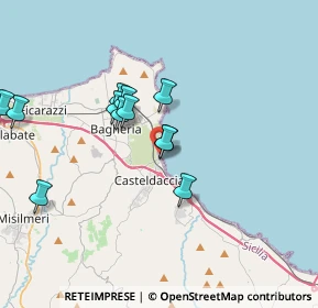 Mappa Contrada Fondachello, 90014 Casteldaccia PA, Italia (3.73083)