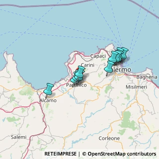 Mappa Contrada Torre Albachiara, 90047 Partinico PA, Italia (12.59636)