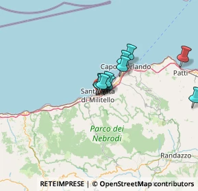 Mappa Contrada Monaci Liparita, 98076 Sant'Agata di Militello ME, Italia (30.38)