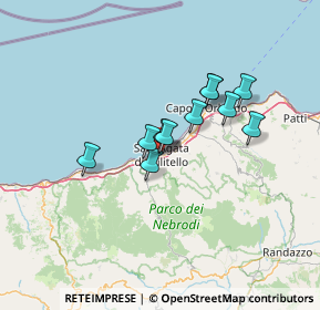 Mappa Via pitillo, 98076 Sant'Agata di Militello ME, Italia (10.74273)