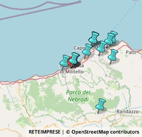 Mappa SS 113, 98076 Sant'Agata di Militello ME (12.18308)