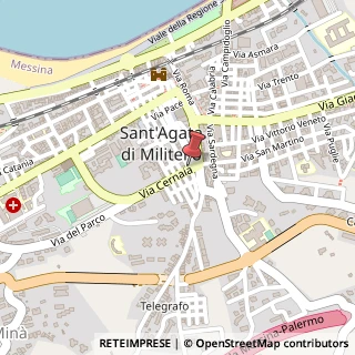 Mappa Via Cernaia,  3, 98123 Sant'Agata di Militello, Messina (Sicilia)