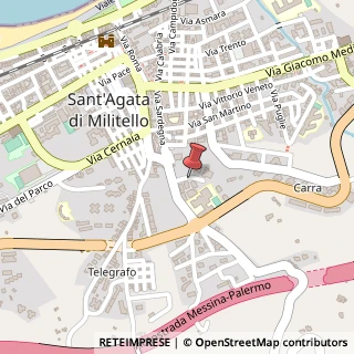 Mappa Via Papa Paolo VI, 98076 Sant'Agata di Militello, Messina (Sicilia)