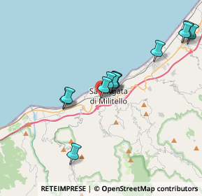 Mappa Via Fazello, 98076 Sant'Agata di Militello ME, Italia (3.95333)