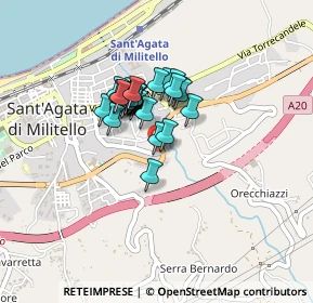 Mappa Sede Legale: Via Circonvallazione Monaci, 98076 Sant'Agata di Militello ME, Italia (0.30333)