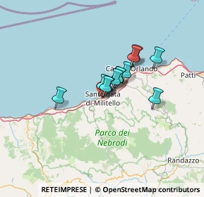 Mappa Palasport Mangano, 98076 Sant'Agata di Militello ME, Italia (8.99417)