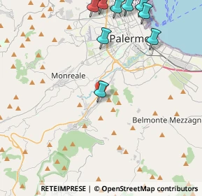 Mappa Via Baglio Musso, 90046 Monreale PA, Italia (6.88846)