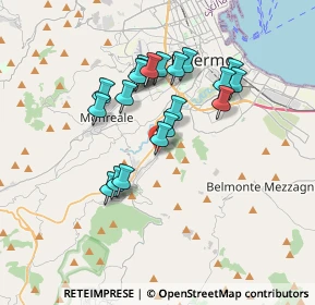 Mappa Via Baglio Musso, 90046 Monreale PA, Italia (3.3855)