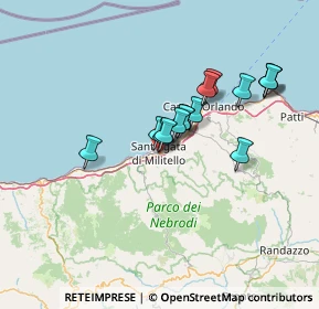 Mappa Via M, 98076 Sant'Agata di Militello ME, Italia (12.27867)