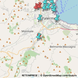 Mappa Via Altofonte, 90046 Palermo PA, Italia (6.87231)