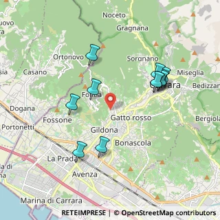 Mappa Via Palestro, 54033 Carrara MS, Italia (1.91091)