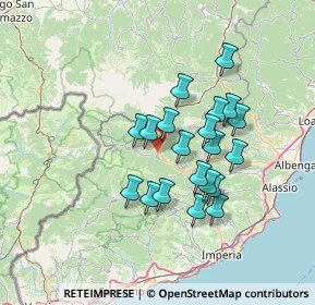 Mappa 18024 Pornassio IM, Italia (11.7125)