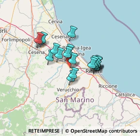 Mappa Via Tazio Nuvolari, 47822 Santarcangelo di Romagna RN, Italia (9.852)