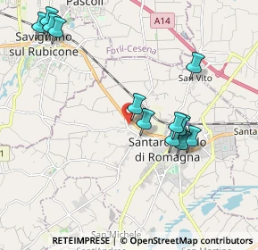 Mappa Via Tazio Nuvolari, 47822 Santarcangelo di Romagna RN, Italia (2.10769)