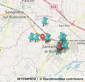 Mappa Via Tazio Nuvolari, 47822 Santarcangelo di Romagna RN, Italia (1.43462)
