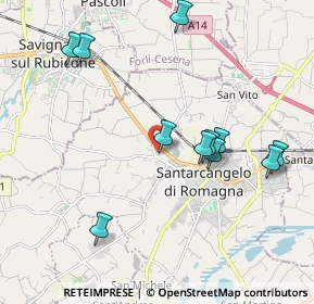 Mappa Via Tazio Nuvolari, 47822 Santarcangelo di Romagna RN, Italia (2.08545)