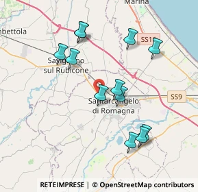 Mappa Via Tazio Nuvolari, 47822 Santarcangelo di Romagna RN, Italia (3.78333)